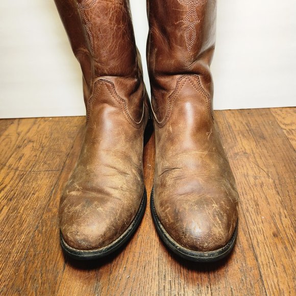 Ariat Shoes Distressed Ariat 35525 Heritage Roper Mens Western